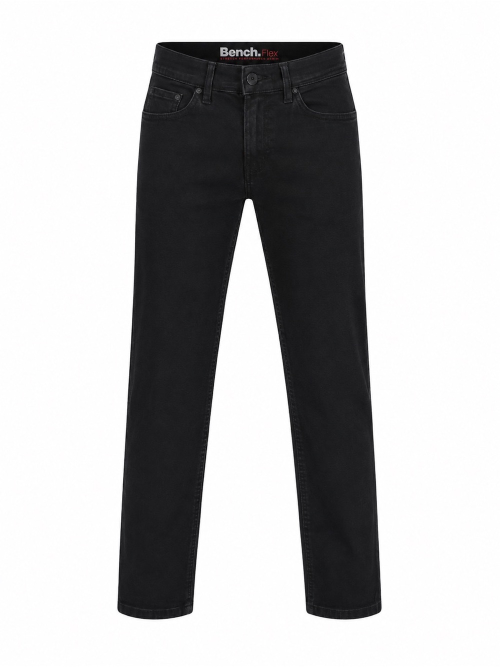 Bench Men’s Black Straight Leg Jeans Y2K Minimalist Skater Denim Pants